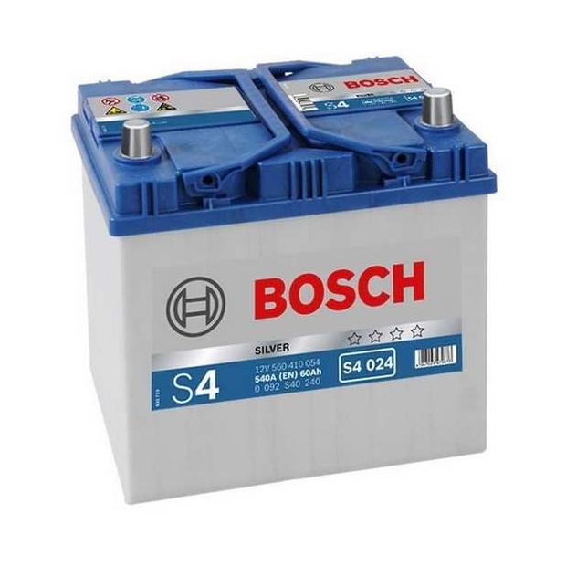 АКБ Bosch Asia Silver S4 024 60Ah/540A (-/+) 232x173x225