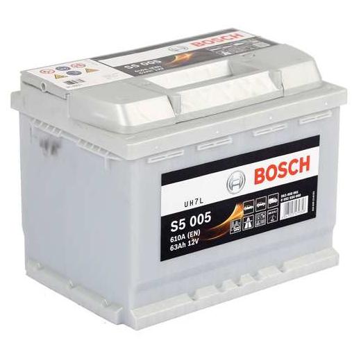 АКБ Bosch Silver S5 005 63Ah/610A (-/+) 242x175x190